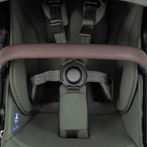 Детская коляска 3 в 1 Joolz Day 5 и автокресло Baby-Safe Core Frost Grey без адаптеров + конверт в подарок Forest green
