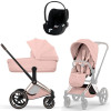 Коляска Cybex Priam V Rosegold Style Cloud T Sepia Black Plus 3 в 1 Peach Pink