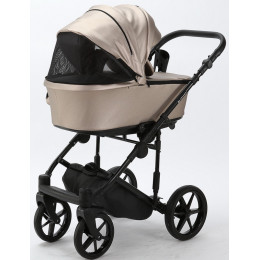 Детская коляска Adamex Zico Deluxe 3 в 1 Z-SM06 СВ.БЕЖ.ПЕРЛ КОЖА