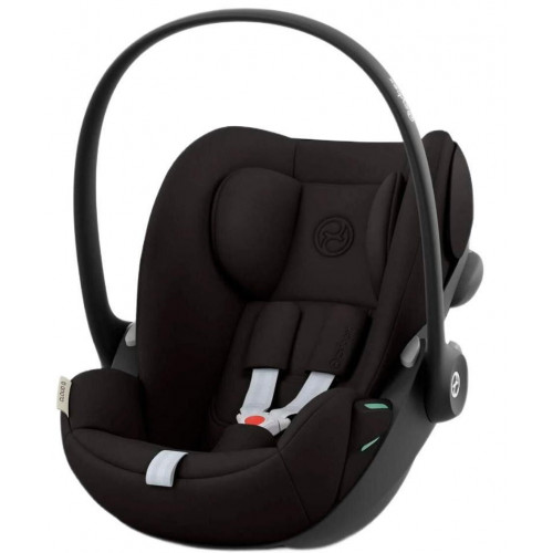 Коляска Cybex Melio Carbon Cloud G i-Size Magic Black 3 в 1 Almond Beige/Magic Black с дождевиками