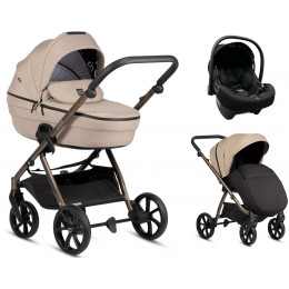 Детская коляска Tutis Uno 6 Plus Essential collection 3 в 1 с автокреслом Elo Lux EduSky Black 1602146 Nougat
