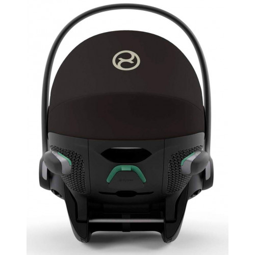Коляска Cybex Melio Carbon Cloud G i-Size Magic Black 3 в 1 Almond Beige/Magic Black с дождевиками