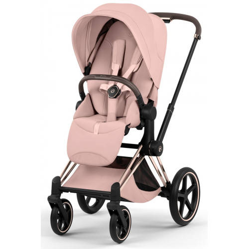 Коляска Cybex Priam V Rosegold Style Cloud T Sepia Black Plus 3 в 1 Peach Pink