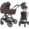 Детская коляска 3 в 1 Espiro Code 2026 и автокресло Pi Beige 108 unique brown