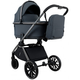 Детская коляска Pituso Mayla Plus 3 в 1 с автокреслом Santiso Pro Black Graphite