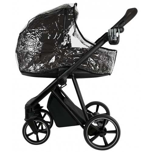 Детская коляска Roan Sol 2.0 3 в 1 с автокреслом Pituso Baesa Pro Black,Beige Canopy SLL/30/T Caviar Black/Black/руч.Black