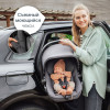 Детская коляска 3 в 1 Joolz Day 5 и автокресло Baby-Safe Core Frost Grey без адаптеров + конверт в подарок Forest green