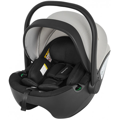 Детская коляска Roan Sol 2.0 3 в 1 с автокреслом Pituso Baesa Pro Black,Beige Canopy SLL/30/T Caviar Black/Black/руч.Black