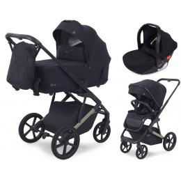 Детская коляска Rant Garda 3 в 1 с автокреслом Cruise Black Black