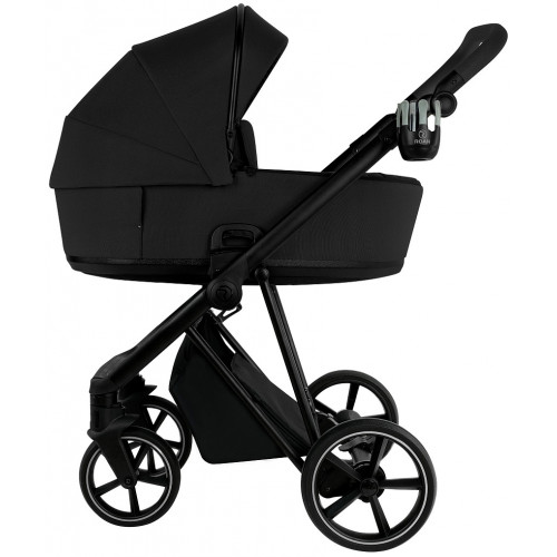 Детская коляска Roan Sol 2.0 3 в 1 с автокреслом Pituso Baesa Pro Black,Beige Canopy SLL/30/T Caviar Black/Black/руч.Black