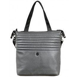 Детская коляска Roan Sol Vintage Luxury Leather 2.0 3 в 1 с автокреслом Pituso Baesa Pro Black VEGA88DB Glacier Gray/Nickel/руч.Black