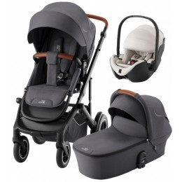 Коляска 3 в 1 Britax Roemer Smile 5Z и автокресло Baby-Safe PRO LUX Soft Taupe Midnight Grey