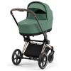 Коляска Cybex Priam IV Rosegold complete Cloud G Ocean Blue Plus Base G 3 в 1 Leaf Green