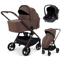 Детская коляска Rant Aventa 3 в 1 с автокреслом Miro Black Beige