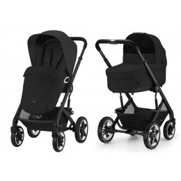 Коляска Cybex Talos S Lux BLK complete Cloud G Lava Grey 3 в 1 Moon Black с дождевиками