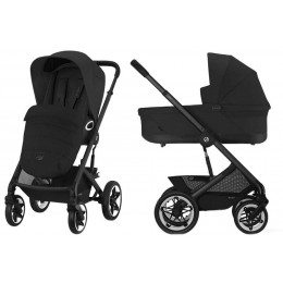 Коляска Cybex Talos S Lux BLK complete Cloud G Lava Grey 3 в 1 Moon Black с дождевиками