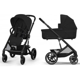 Коляска Cybex Balios S Lux BLK complete Cloud G Magic Black 3 в 1 Moon Black с дождевиками