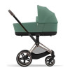 Коляска Cybex Priam IV Rosegold complete Cloud G Ocean Blue Plus Base G 3 в 1 Leaf Green