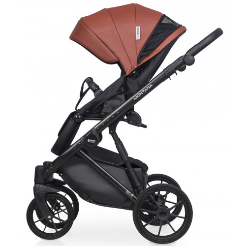 Детская коляска Riko Basic Montana Ecco 3 в 1 17 Maroon (т.бордовый)