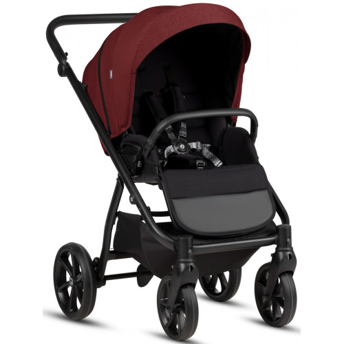 Детская коляска Tutis Leo 3 Plus 3 в 1 с автокреслом Beno Black 1582220 Burgundy