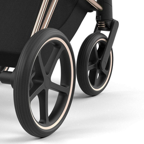Коляска Cybex Priam IV Rosegold complete Cloud G Ocean Blue Plus Base G 3 в 1 Leaf Green