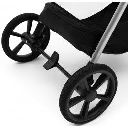 Коляска Agex Life 3 в 1 хромированная рама с автокреслом i-Safe S Black ALM606 Midnight Grey (Темно-серый)