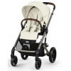 Коляска Cybex Balios S Lux TPE complete Cloud T Leaf Green Plus 3 в 1 Seashell Beige с дождевиками