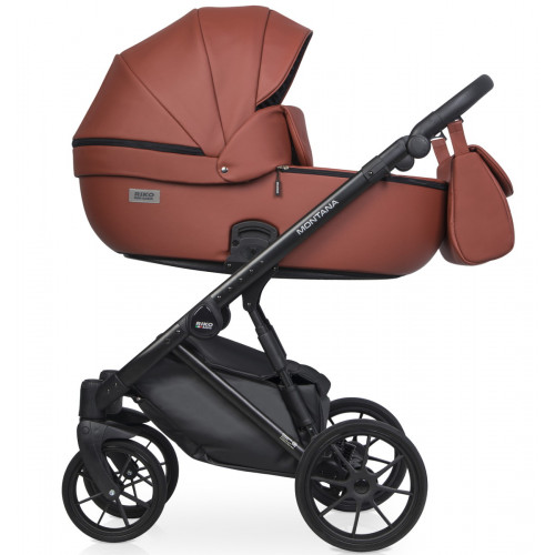 Детская коляска Riko Basic Montana Ecco 3 в 1 17 Maroon (т.бордовый)