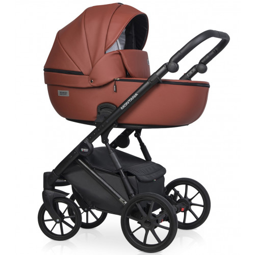 Детская коляска Riko Basic Montana Ecco 3 в 1 17 Maroon (т.бордовый)
