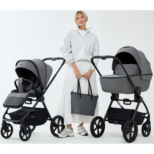 Детская коляска Rant Teo Soft 3 в 1 с автокреслом Aster Zero Olive Grey