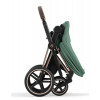 Коляска Cybex Priam IV Rosegold complete Cloud G Ocean Blue Plus Base G 3 в 1 Leaf Green