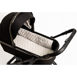 Детская коляска Peppy Tecla 3 в 1 с автокреслом Rise Shadow Black Chrome Edition (Черный)