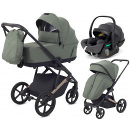 Детская коляска Rant Garda 3 в 1 с автокреслом Perla Graphite Olive