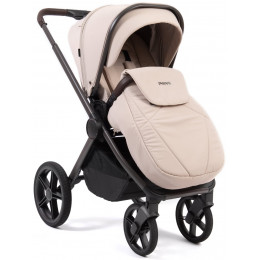Детская коляска Peppy Monaco Thermo 3 в 1 с автокреслом Verona Beige Beige (молочный), рама серо-коричневая