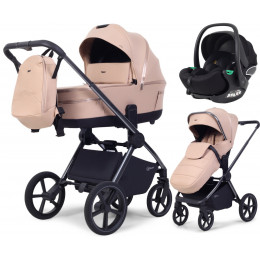 Детская коляска Rant Falcon Soft Therm 3 в 1 с автокреслом Evomax Black Beige