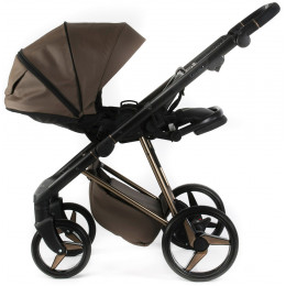 Детская коляска Adamex Quantum Superstar Deluxe 3 в 1 Q-STAR151-K (КОР.КОЖА+КОР.ДНО+КОР.РАМА)