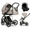 Детская коляска Roan Sol Vintage Luxury 2.0 3 в 1 с автокреслом Tutis Elo Lux EduSky Black VIN 06/HZ Hazel/Champagne/руч.Black