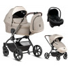 Детская коляска Tutis Gio Plus 3 в 1 с автокреслом Elo Lux EduSky Black 1552180 Beige