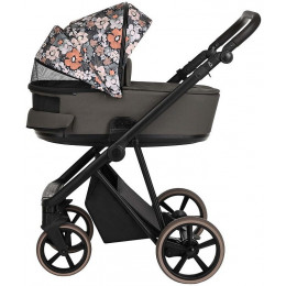 Детская коляска Roan Sol Flowers 3 в 1 с автокреслом Pituso Santiso Pro RSF/5003 Forest Clearing/Black