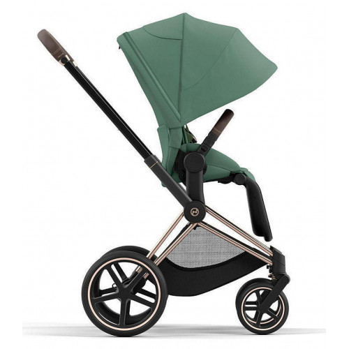 Коляска Cybex Priam IV Rosegold complete Cloud G Ocean Blue Plus Base G 3 в 1 Leaf Green