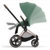 Коляска Cybex Priam IV Rosegold complete Cloud G Ocean Blue Plus Base G 3 в 1 Leaf Green