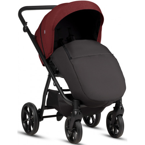Детская коляска Tutis Leo 3 Plus 3 в 1 с автокреслом Beno Black 1582220 Burgundy