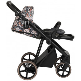 Детская коляска Roan Sol Flowers 3 в 1 с автокреслом Pituso Santiso Pro RSF/5003 Forest Clearing/Black