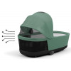 Коляска Cybex Priam IV Rosegold complete Cloud G Ocean Blue Plus Base G 3 в 1 Leaf Green