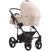 Детская коляска Bebetto Magnum Light 3 в 1 с автокреслом Avionaut Cosmo 21 св.бежевый. коричневая рама