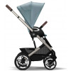 Коляска Cybex Talos S Lux TPE complete Cloud T Sepia Black 3 в 1 Stormy Blue с дождевиками