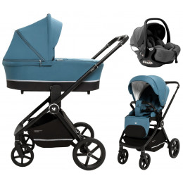 Коляска 3 в 1 Sweet Baby Cupola New + автокресло Premier Grey Ocean Green
