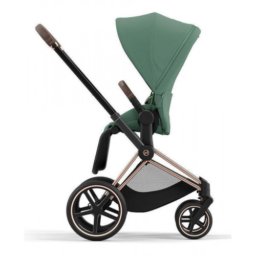 Коляска Cybex Priam IV Rosegold complete Cloud G Ocean Blue Plus Base G 3 в 1 Leaf Green