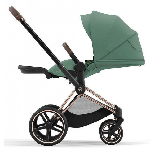 Коляска Cybex Priam IV Rosegold complete Cloud G Ocean Blue Plus Base G 3 в 1 Leaf Green
