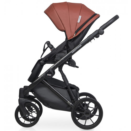Детская коляска Riko Basic Montana Ecco 3 в 1 17 Maroon (т.бордовый)